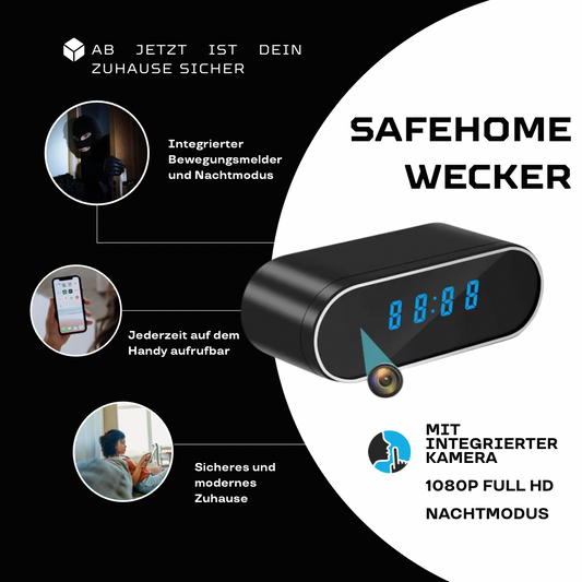SAFEHOME WECKER - Dein Zuhause immer im Blick