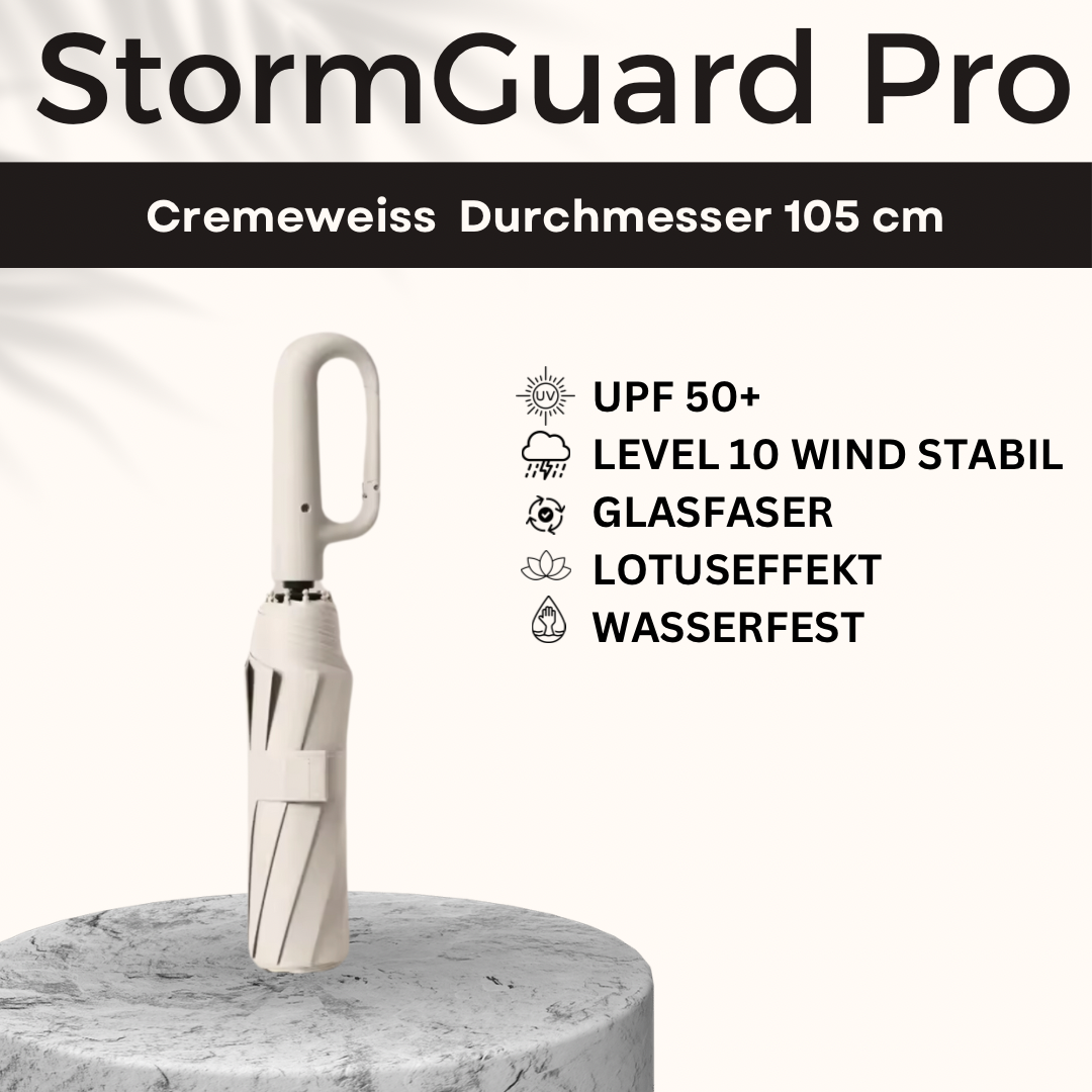 StormGuard Pro - Der Regenschirm der Wind und Regen trotzt