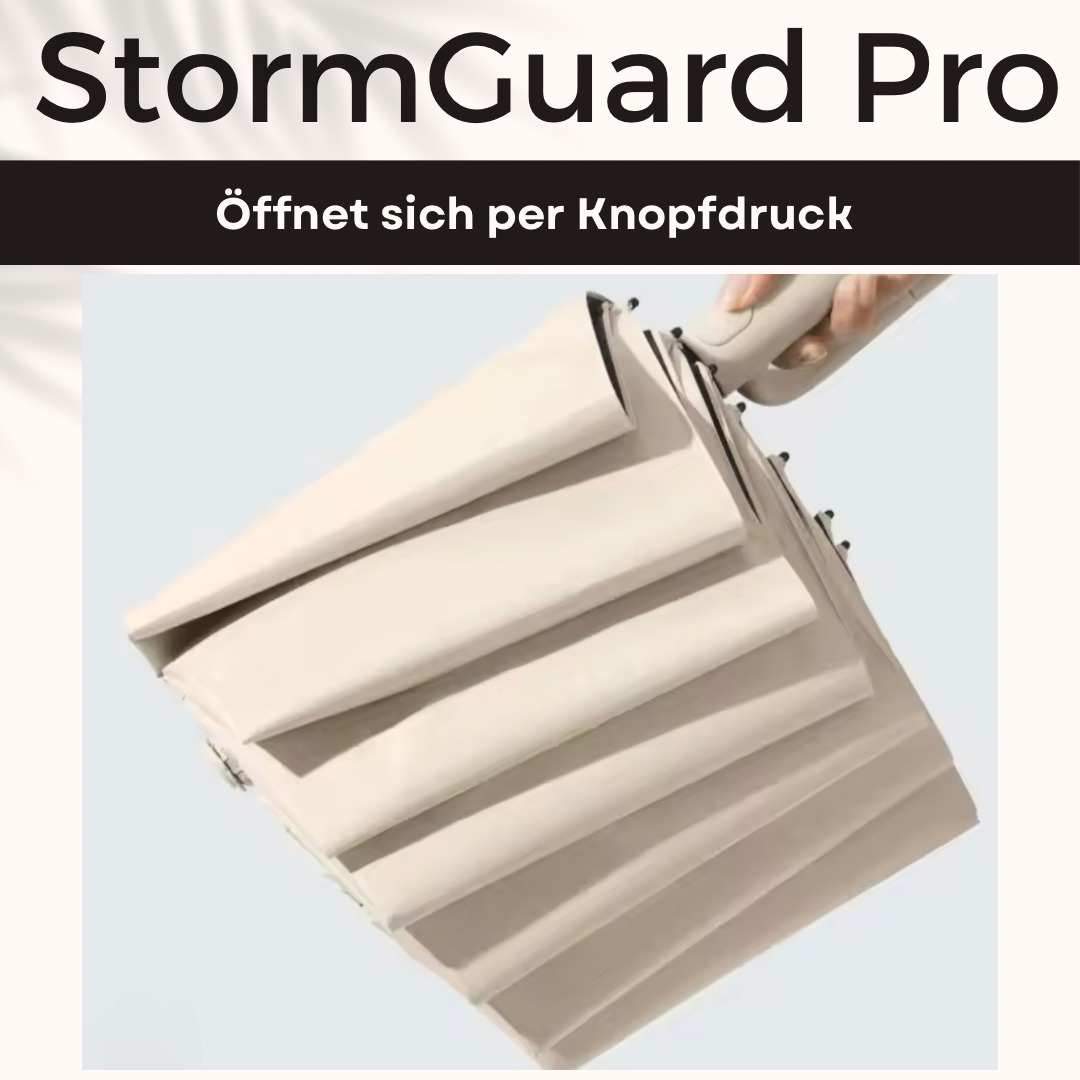 StormGuard Pro - Der Regenschirm der Wind und Regen trotzt