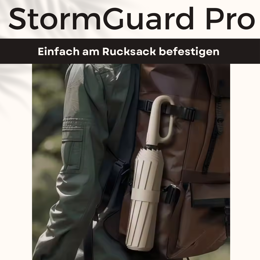 StormGuard Pro - Der Regenschirm der Wind und Regen trotzt