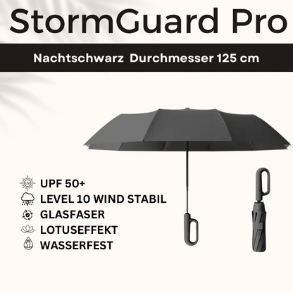 StormGuard Pro - Der Regenschirm der Wind und Regen trotzt